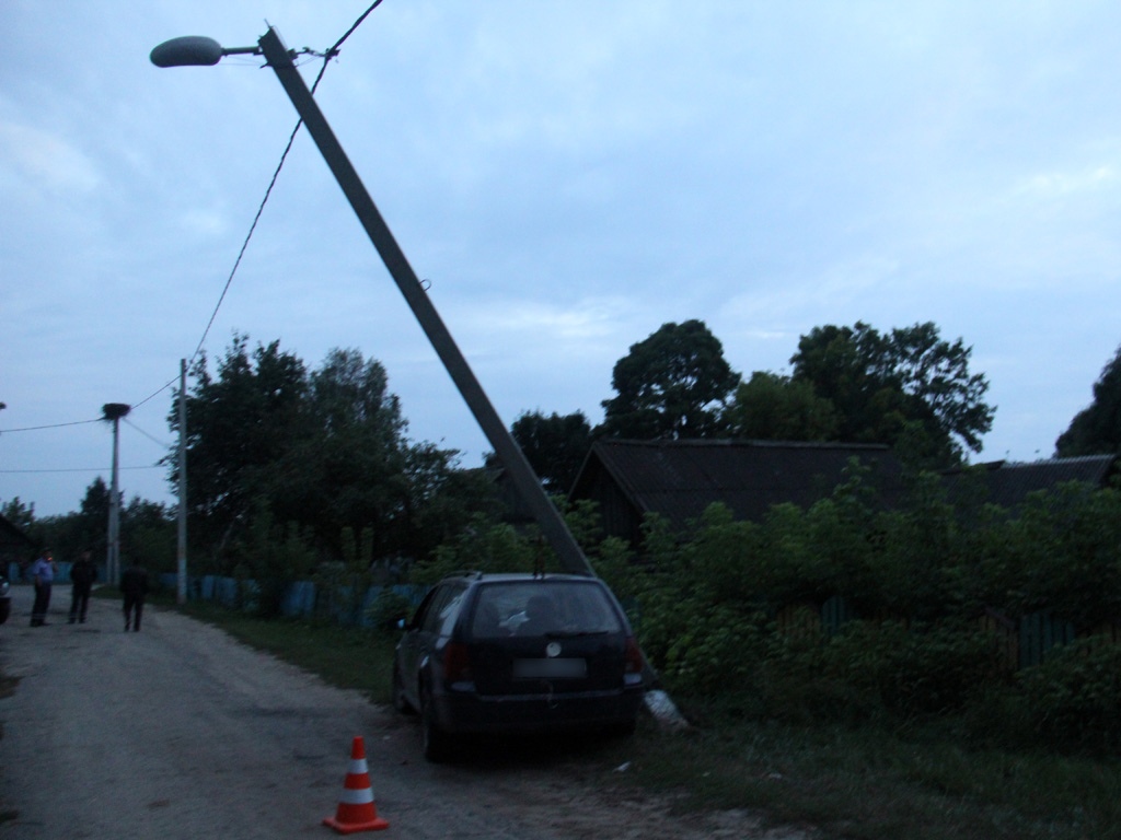 В Калинковичском районе Volkswagen врезался в столб. Погиб ребенок