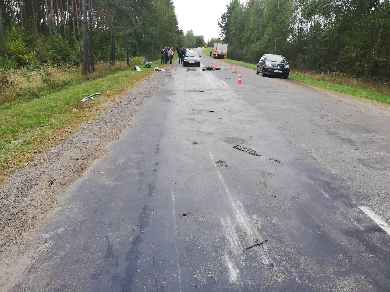 Мотоциклист погиб на встречной полосе в Пуховичском районе