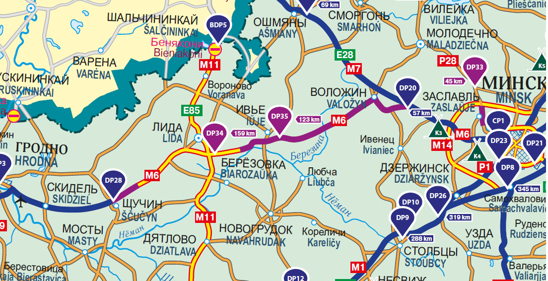 В Беларуси еще три участка дорог стали платным