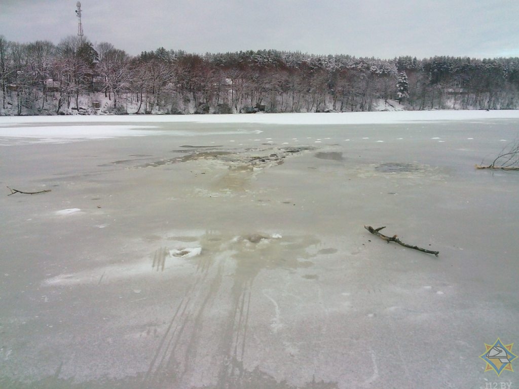 Могилевчанин провалился под лед в Быховском районе