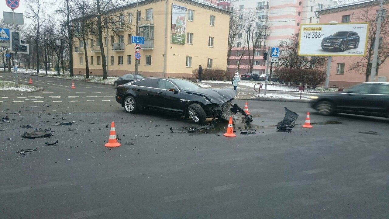 В Минске из-за ДТП образовалась пробка на Орловской