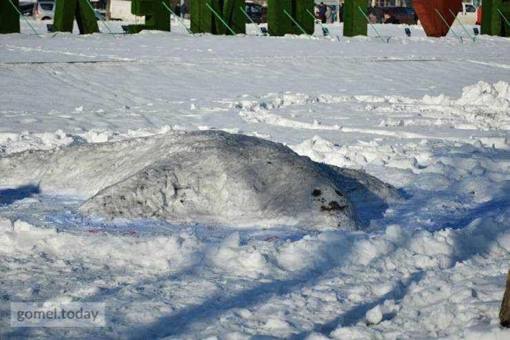 "Желтый снег". В Гомеле прошел фестиваль снега