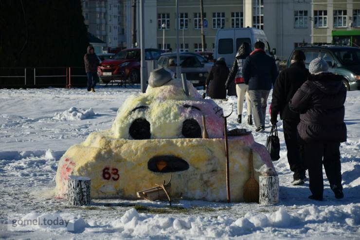 "Желтый снег". В Гомеле прошел фестиваль снега