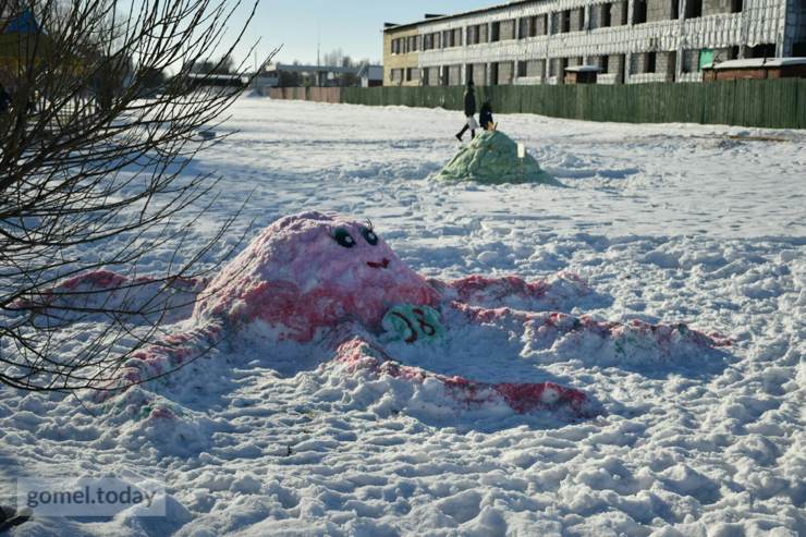 "Желтый снег". В Гомеле прошел фестиваль снега