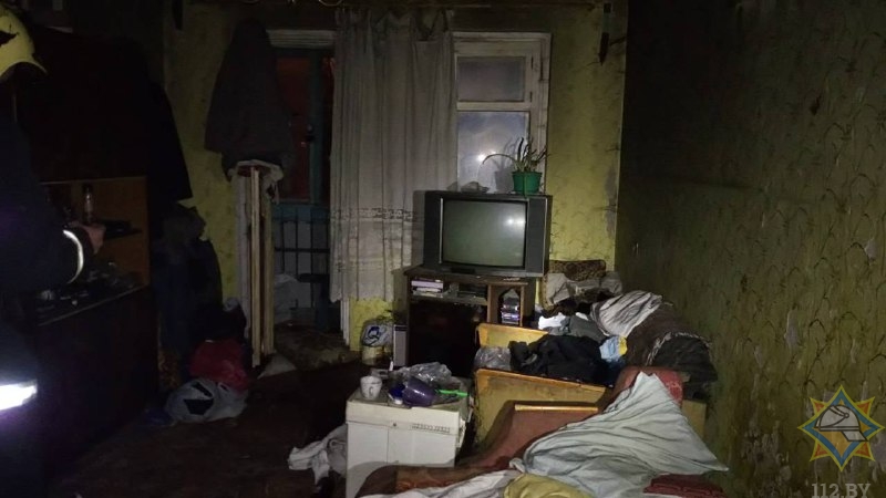 Двух человек спасли на пожаре в Минске