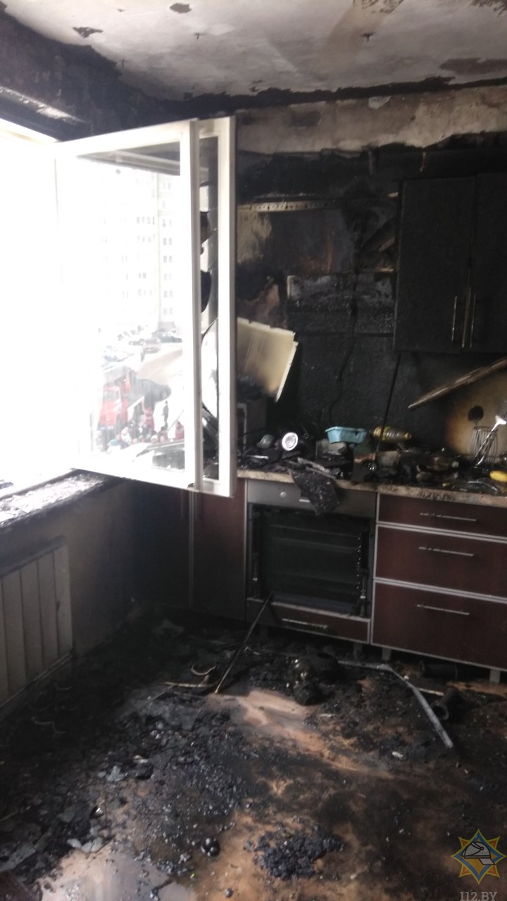 Детская неосторожность привела к серьезному пожару в Минске