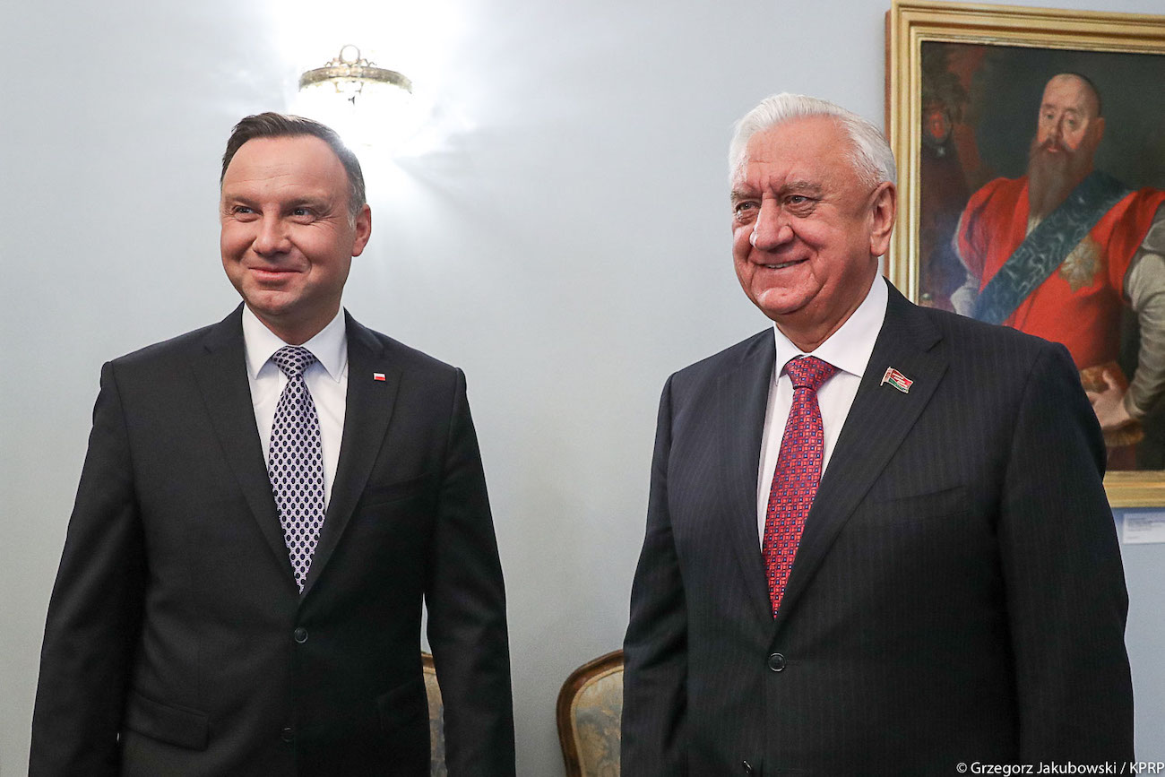 Мясникович встретился с президентом Польши