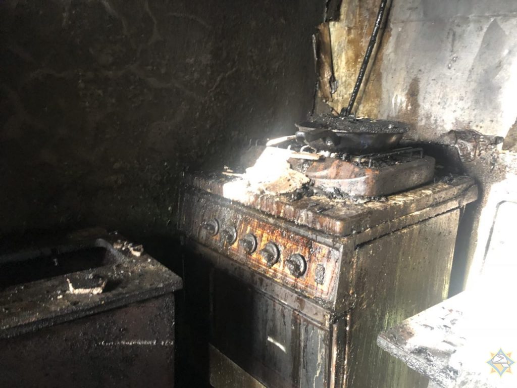 В Минске на пожаре спасли мать и сына