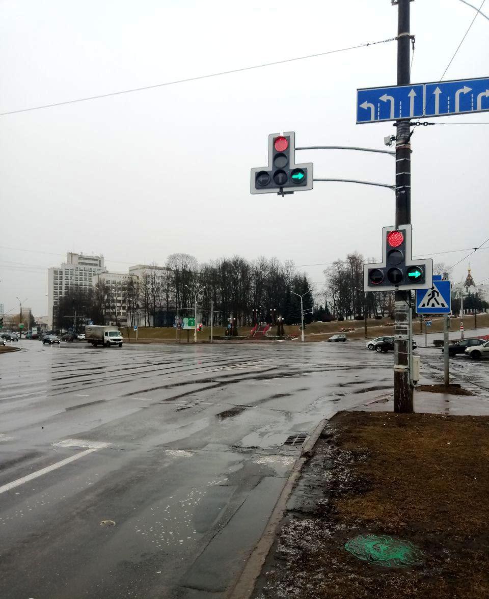 В Минске изменена организация движения на перекрестке Даумана-Машерова