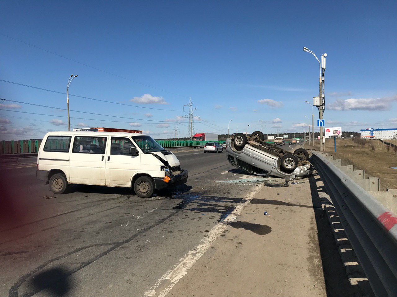 На МКАД серьезное ДТП: движение затруднено