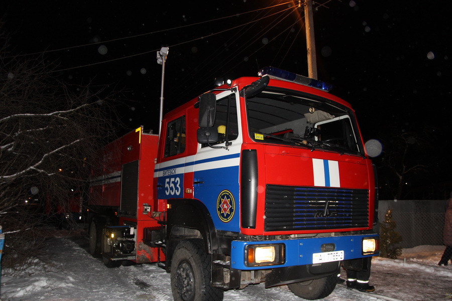 На пожаре в Витебске погиб мужчина