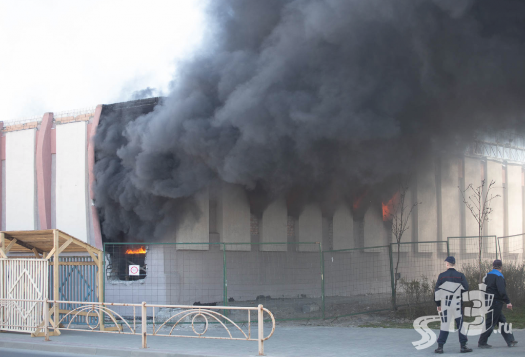 На почте в центре Гродно случился пожар