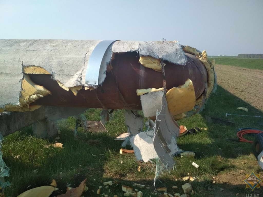Грузовик врезался в теплотрассу в Мозырьском районе - стали известны причины аварии