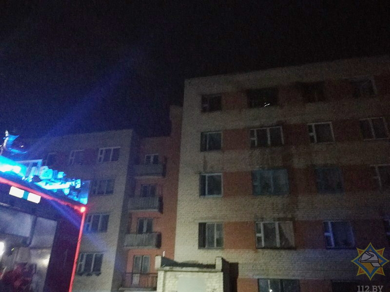 На пожаре в Городке эвакуировано 18 человек