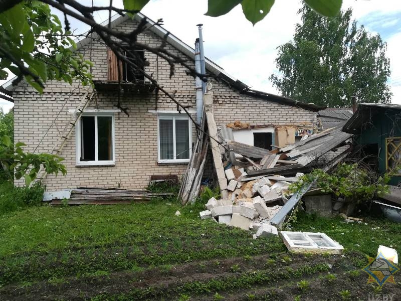 В Лепеле взорвалась пристройка к жилому дому