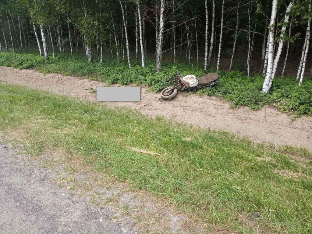 Молодой байкер-бесправник разбился насмерть в ДТП в Пинском районе