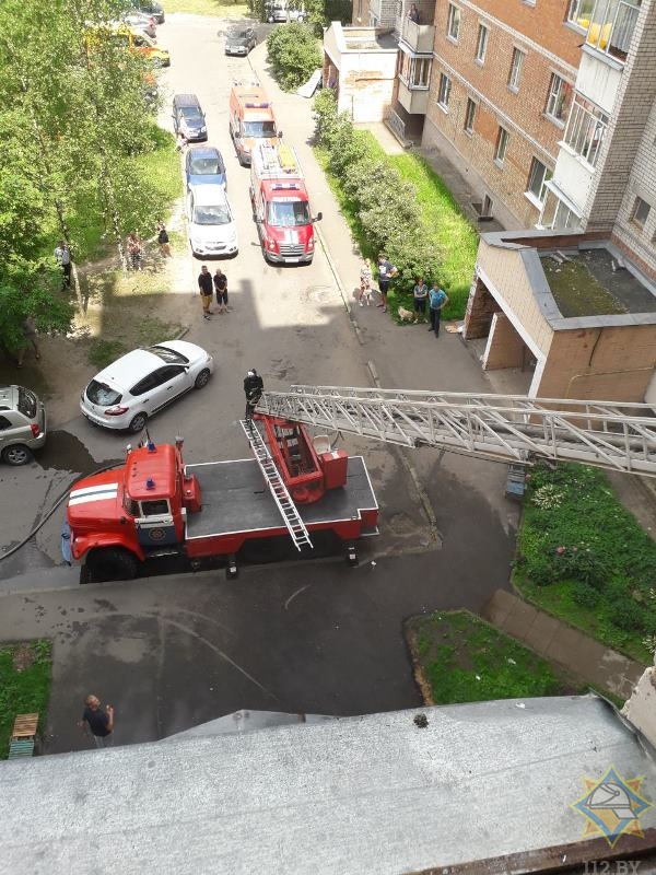 Витебской пенсионерке подожгли балкон