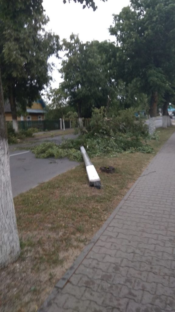 Сильный ветер, град, дожди пришли в Беларусь