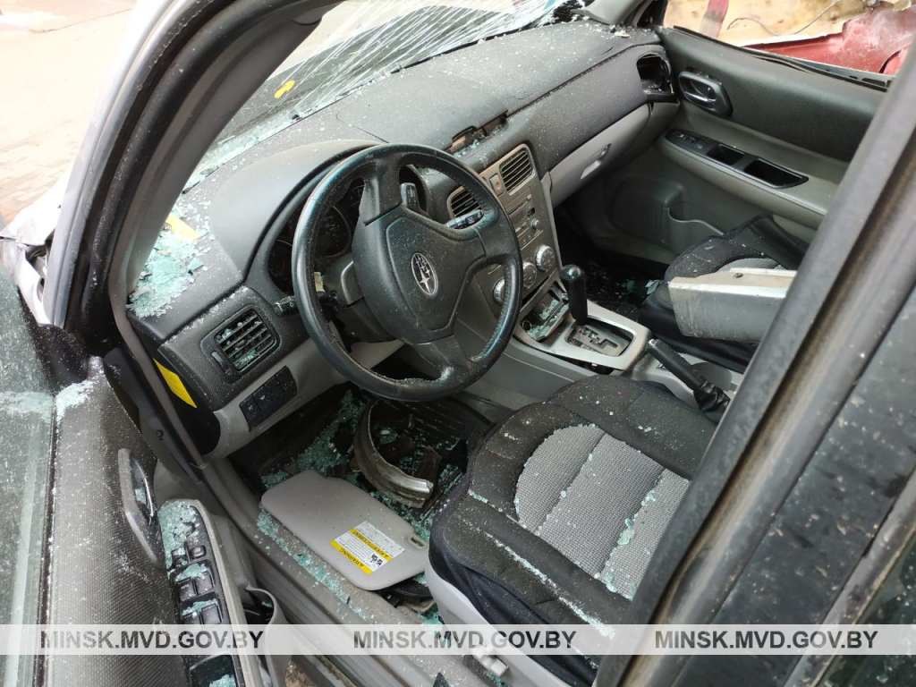 Водитель Subaru разбил четыре легковушки в Минске