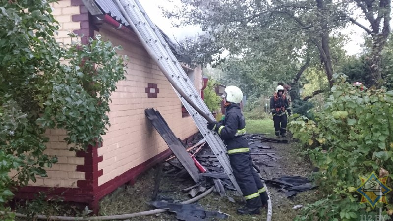 Дачник получил ожоги на пожаре под Минском