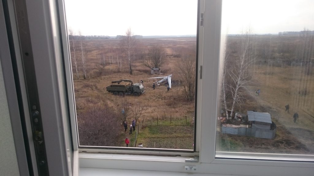 В России возле жилых домов разбился военный беспилотник «Орион»