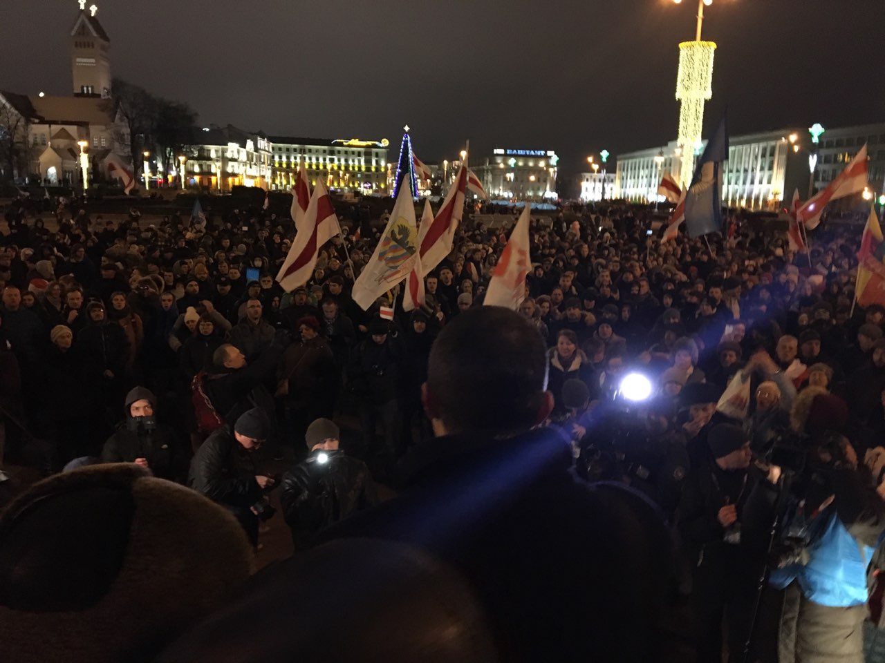 В Минске проходит протест против интеграции с Россией