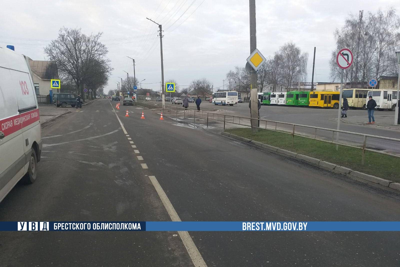 Пожилой мужчина погиб на пешеходном переходе в Пинске