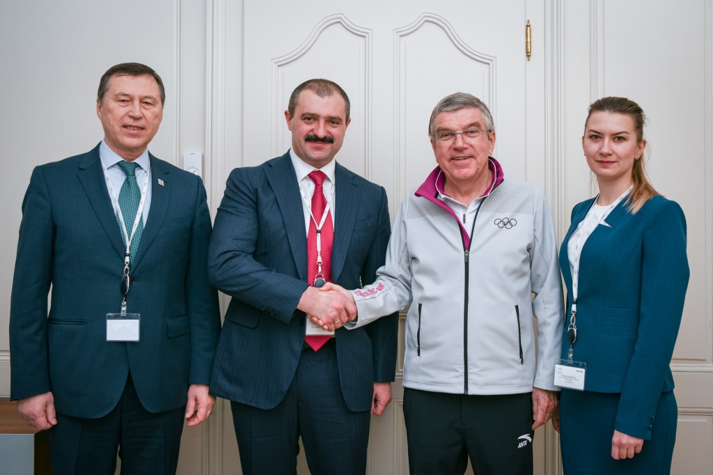 Виктор Лукашенко встречался в Лозанне с главой МОК