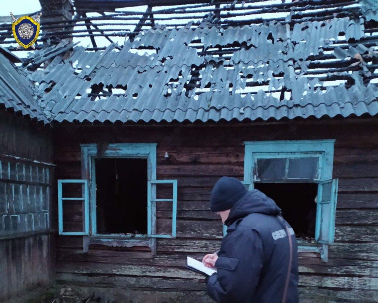 В Ошмянском районе на пожаре погибли отец и сын