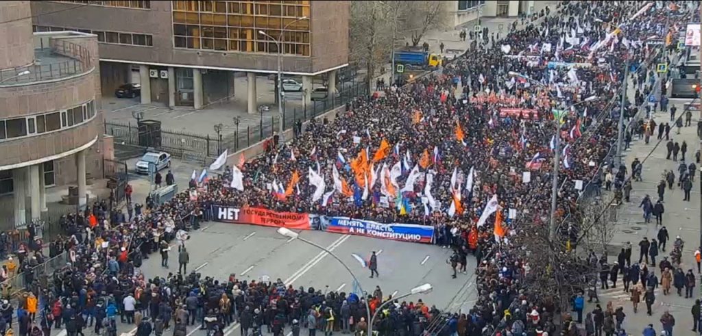 В Москве прошел марш памяти Бориса Немцова