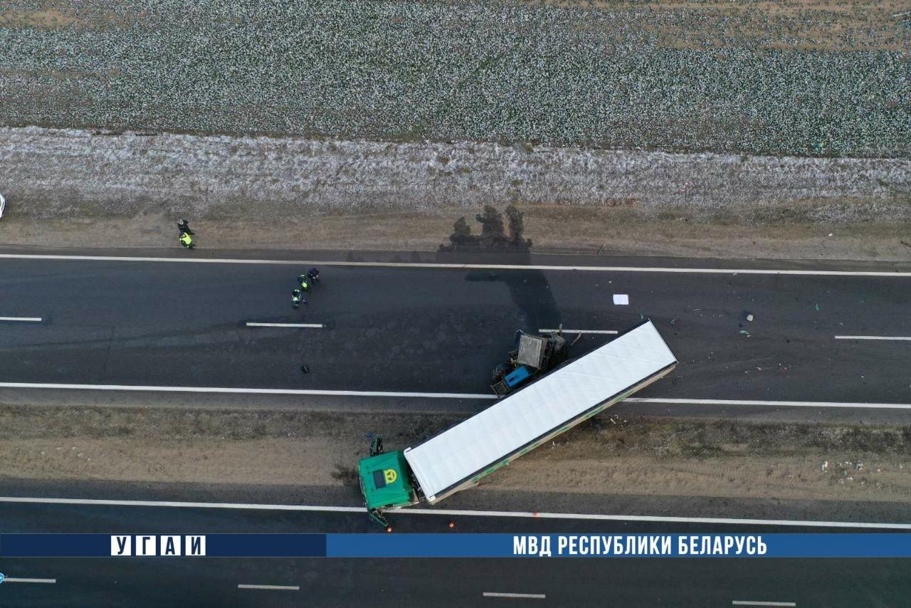 Российский дальнобойщик погиб в ДТП на трассе Минск-Гродно