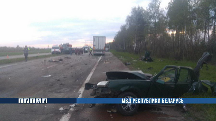 Шесть человек погибли в ДТП в Минской области