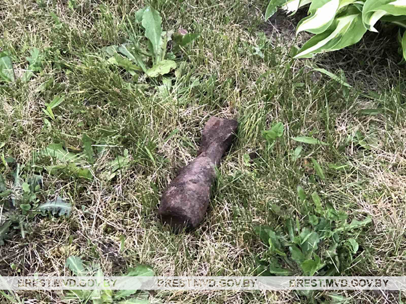 В Бресте во дворе многоэтажки нашли мину