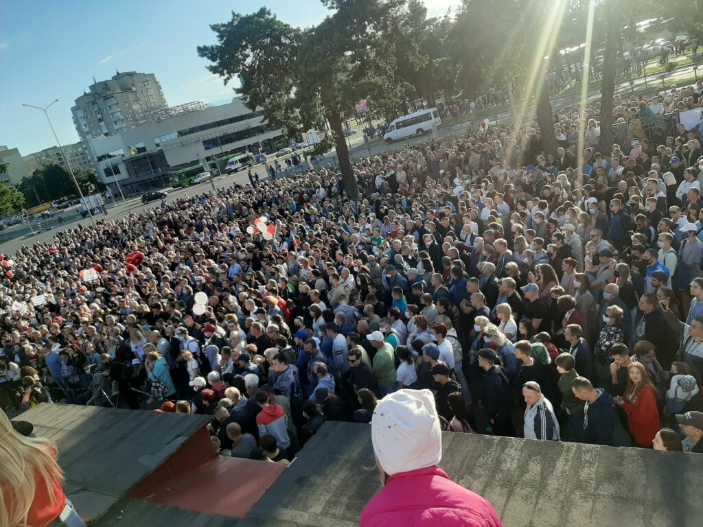 Светлана Тихановская провела пикет в Борисове