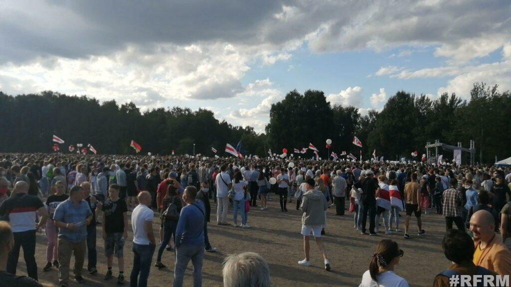 Более 60 тысяч человек пришло на митинг Светланы Тихановской