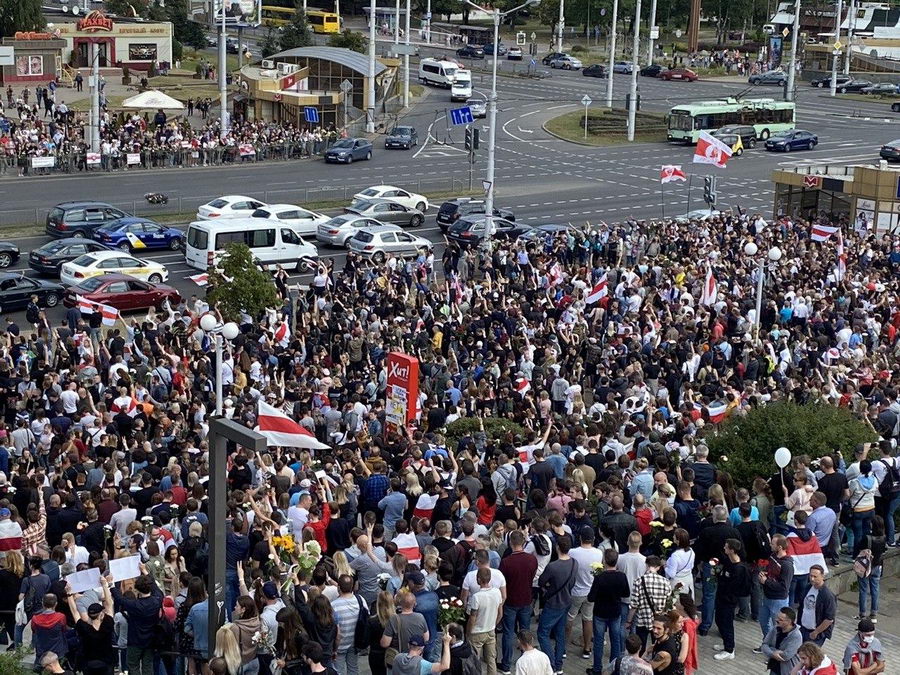 В Минске прощаются с погибшим демонстрантом