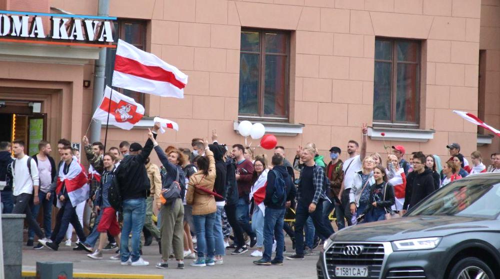 В Минске прошла многосоттысячная акция протеста