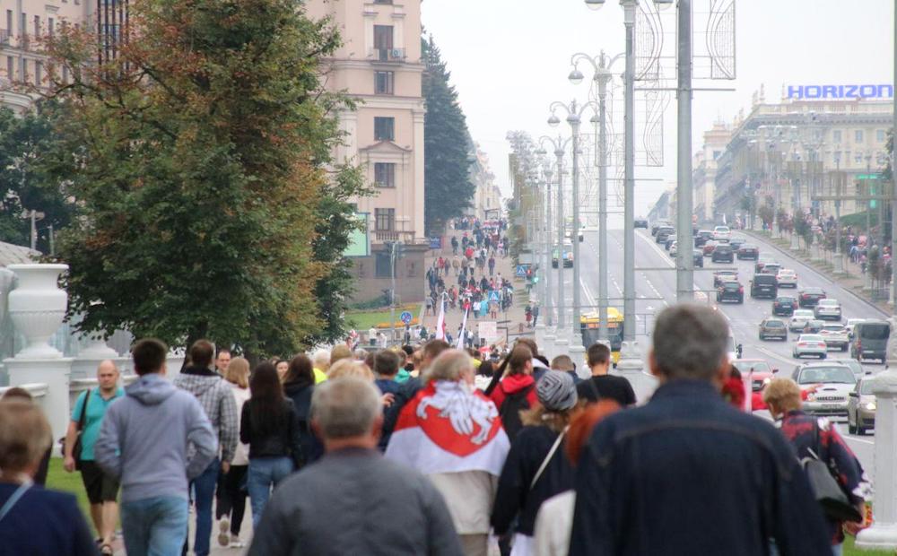 В Минске прошла многосоттысячная акция протеста