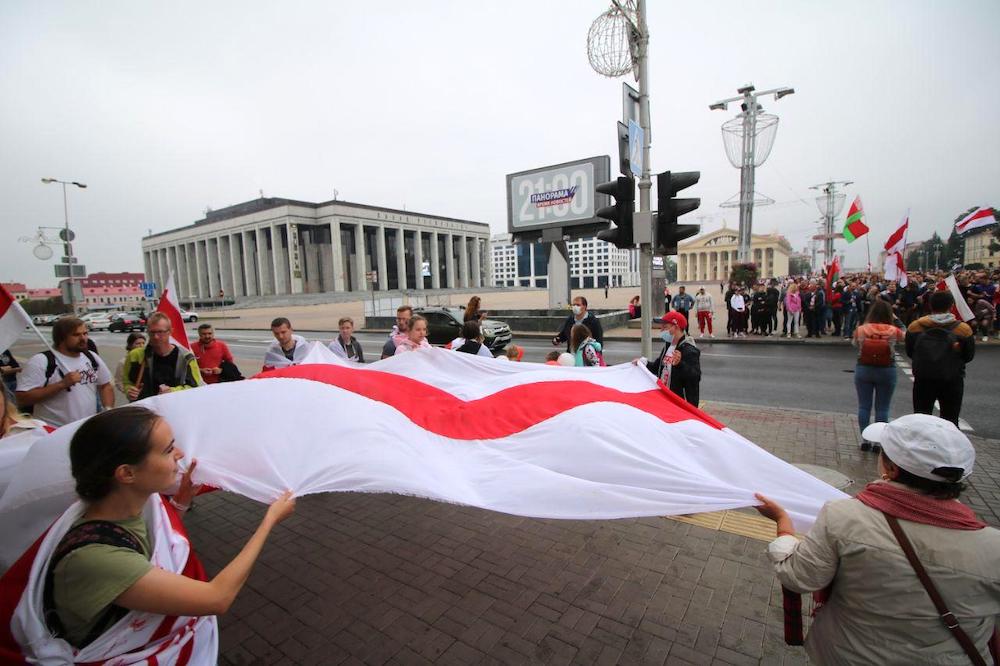 В Минске прошла многосоттысячная акция протеста