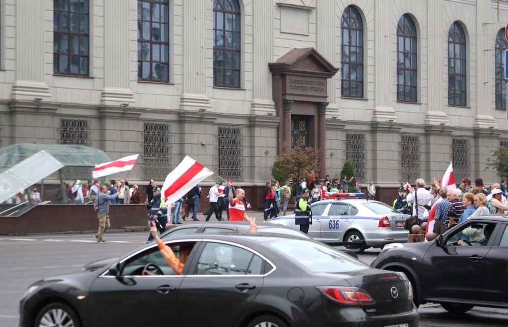 В Минске прошла многосоттысячная акция протеста