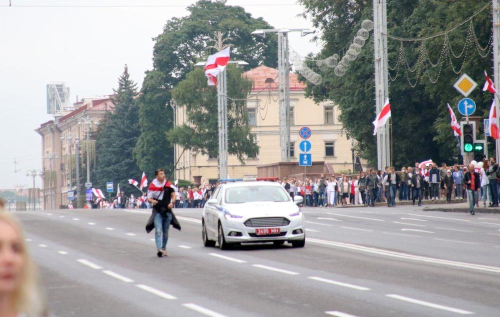 В Минске прошла многосоттысячная акция протеста