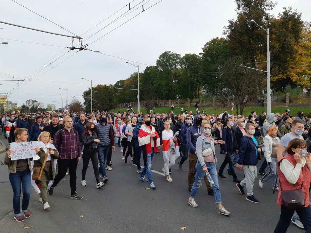 В Минске прошел марш в поддержку политзаключенных