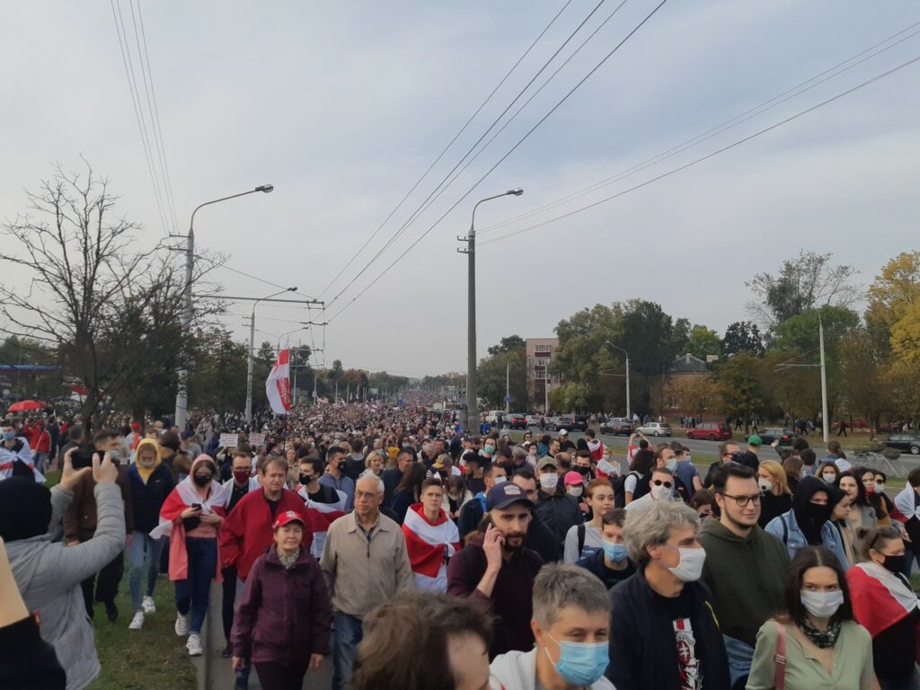 В Минске прошел марш в поддержку политзаключенных