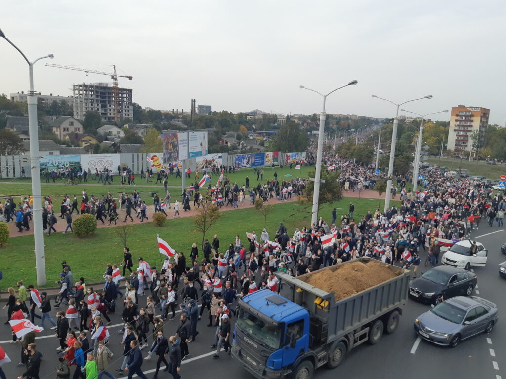 В Минске прошел марш в поддержку политзаключенных