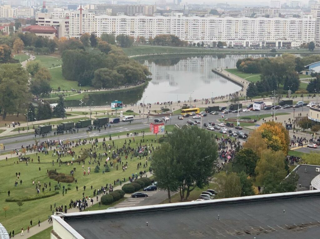 11 октября в Минске прошел воскресный марш протеста (онлайн)