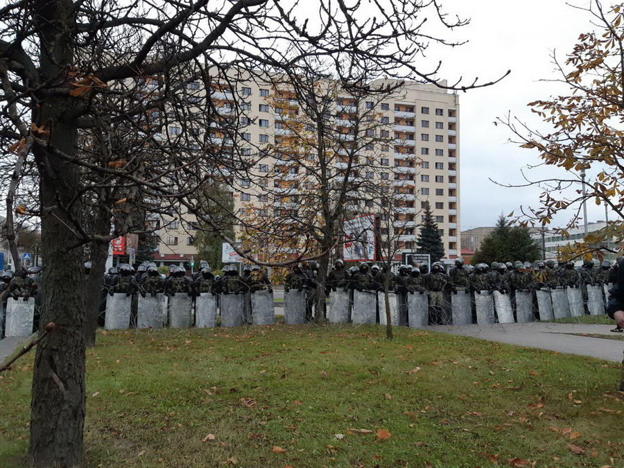 Что происходило в центре Минска 25 октября (онлайн)