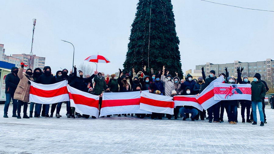 В минских микрорайонах люди вновь вышли на акцию протеста