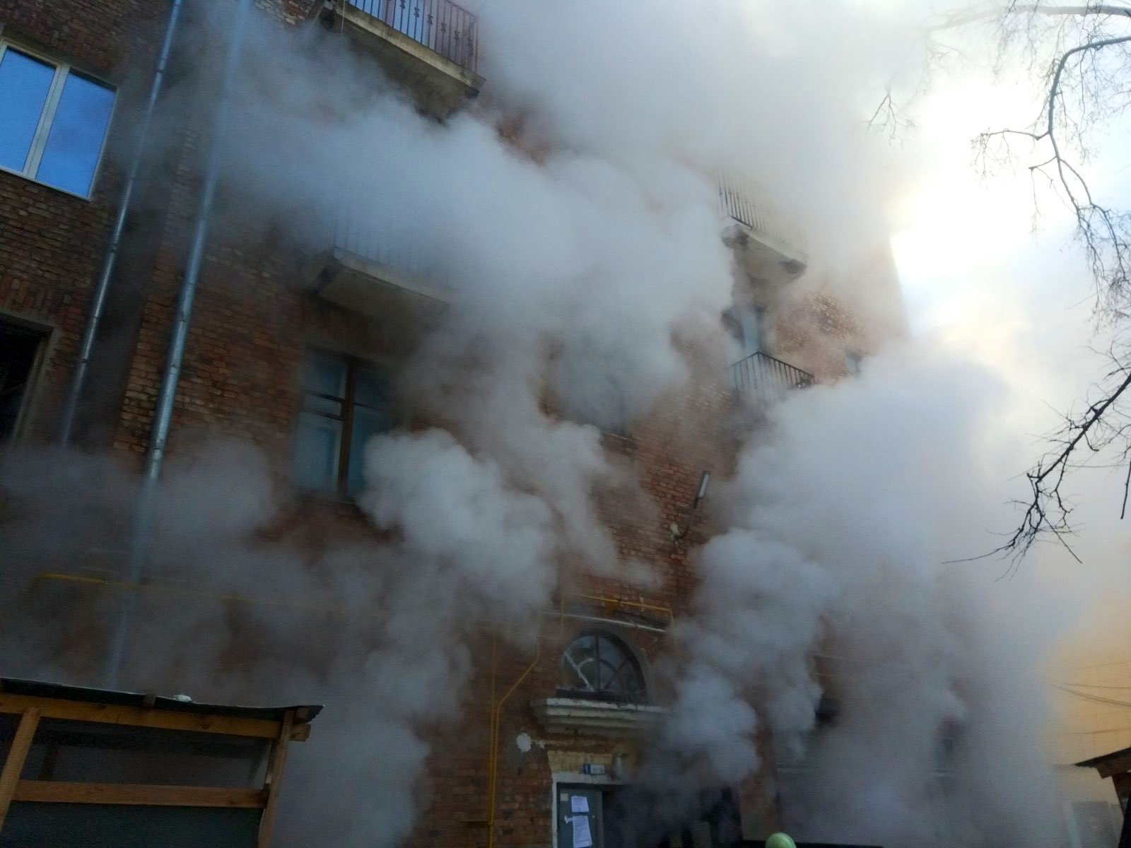 Пожар произошел в центре Минска