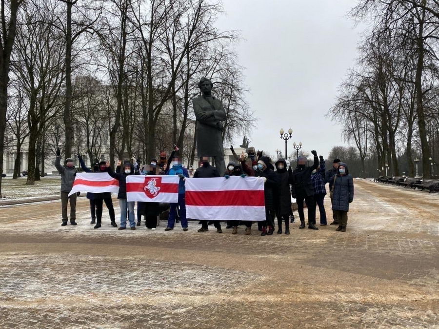 В минских микрорайонах люди вновь вышли на акцию протеста