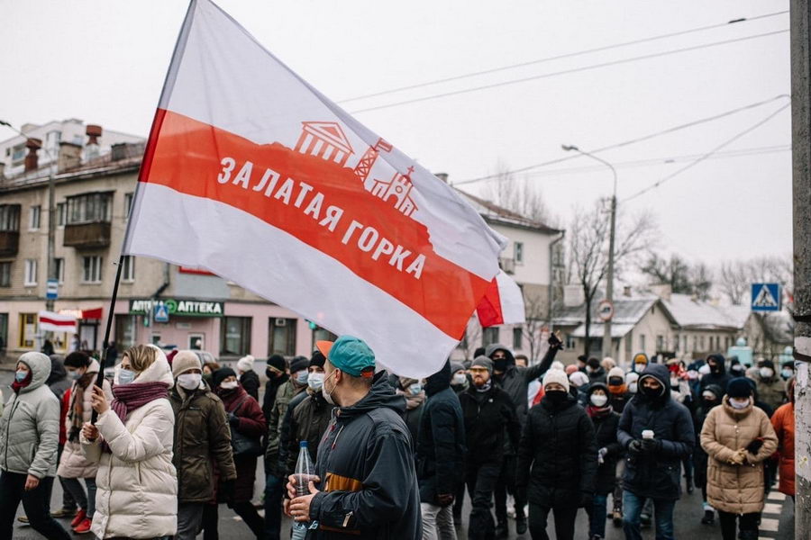 В минских микрорайонах люди вновь вышли на акцию протеста